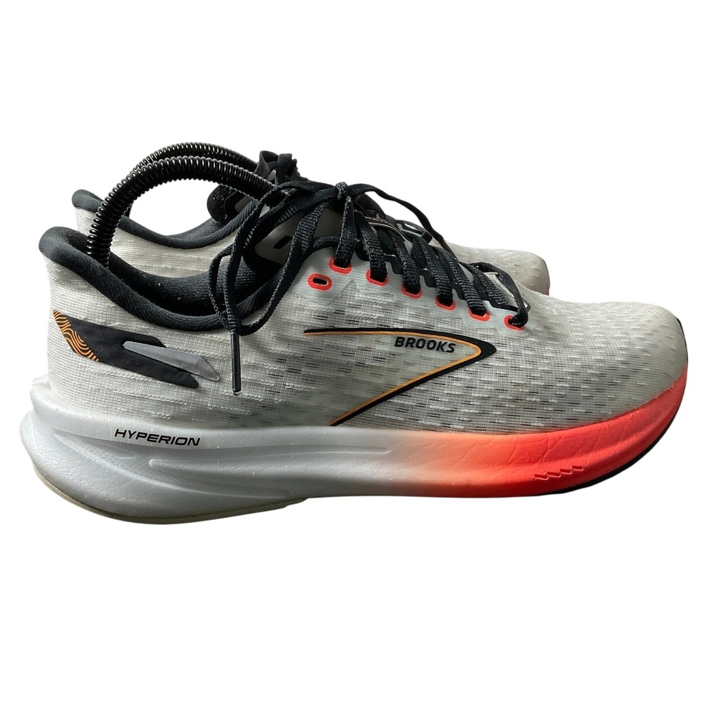 Brooks Hyperion Women's Running Shoes White Black Coral 1203961B497 Size 9